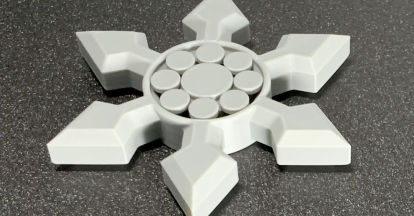 3D Printed Shuriken Fidget Spinner